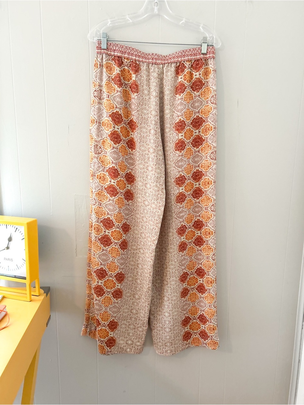 BCBGMAXAZRIA Printed Wide Leg Palazzo Pants - Picture 2 of 11